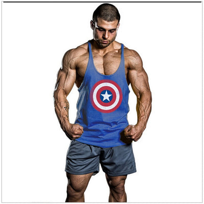 Solid Men Stringer Tank Top - Fitnetic