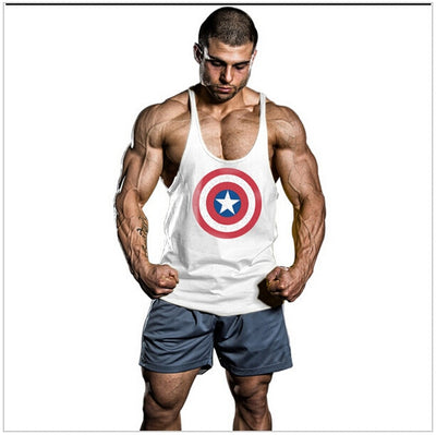 Solid Men Stringer Tank Top - Fitnetic