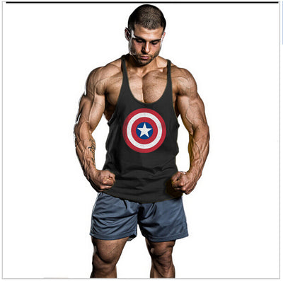 Solid Men Stringer Tank Top - Fitnetic