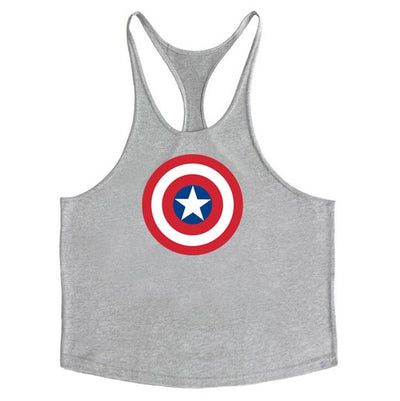 Solid Men Stringer Tank Top - Fitnetic