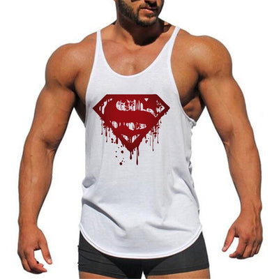 Solid Men Stringer Tank Top - Fitnetic