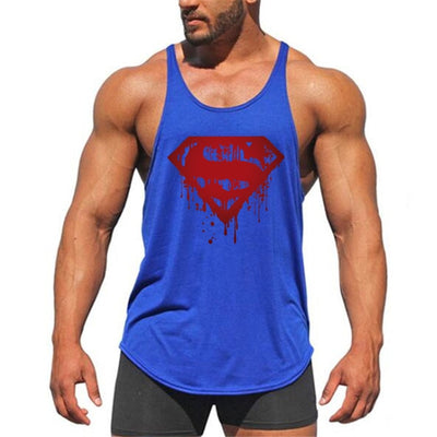 Solid Men Stringer Tank Top - Fitnetic
