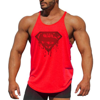 Solid Men Stringer Tank Top - Fitnetic