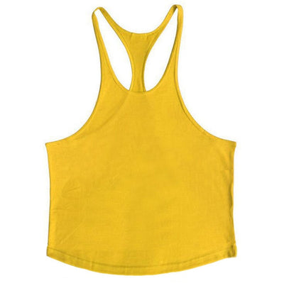 Solid Men Stringer Tank Top - Fitnetic