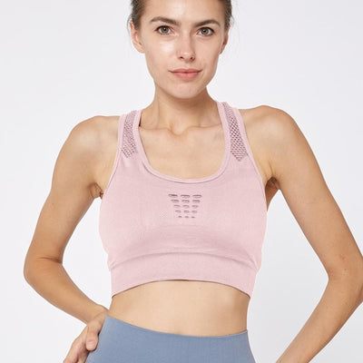 Hollow Out Shockproof Sports Bra - Fitnetic