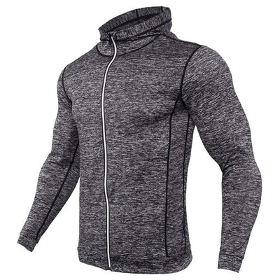 Hooded Sport Shirt Men Long Sleeve - Fitnetic