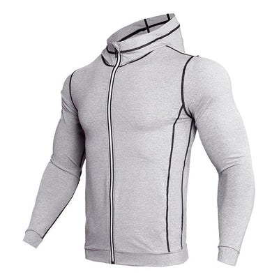 Hooded Sport Shirt Men Long Sleeve - Fitnetic