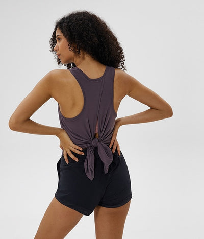Yoga Vest Sleeveless Backless - Fitnetic