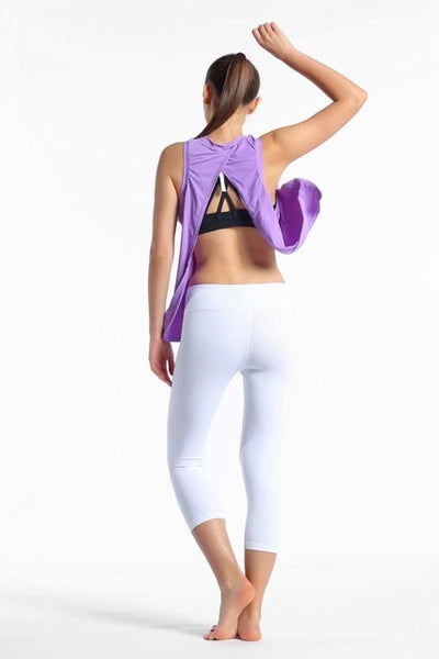 Yoga Vest Sleeveless Backless - Fitnetic